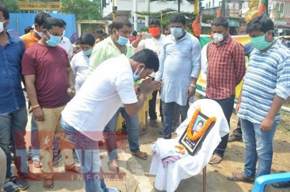 Yuva Morcha pays tribute to Martyr Bijoy Debbarma
